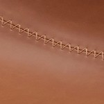 brown+faux leathe+set of 2