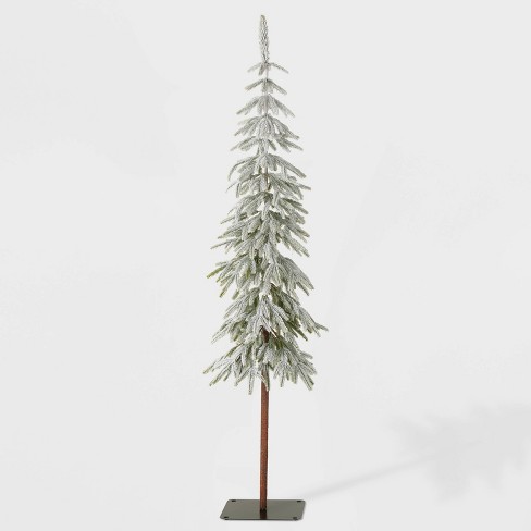 6ft Unlit Downswept Flocked Alpine Balsam Artificial Christmas Tree Wondershop Target