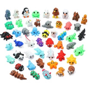 35pcs Mini Articulated Animal Figurines, 3D Printed Flexible Fidget Toys & Desk Decor, Party Favors & Gifts for Kids - 1 of 4