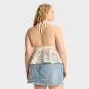 Women's Openwork Peplum Halter Pullover Sweater - Wild Fable™ - 2 of 2