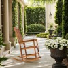 KTMBDW Wood Rocking Chair Outdoord Rocking Chairs for Adult, All Weather Porch Rockers for Lawn Garden, Porch, Deck, Indoor - 3 of 4
