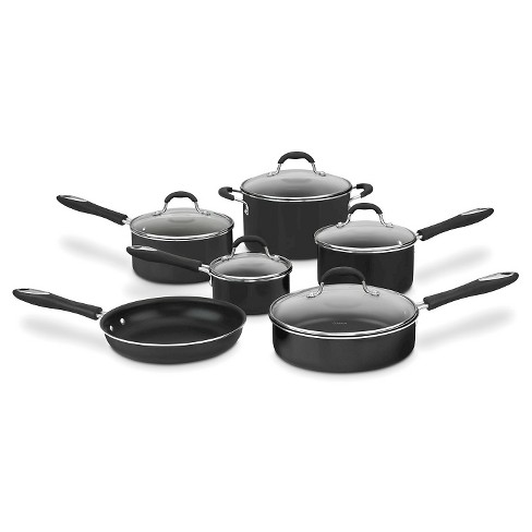 T-fal Ultimate Hard Anodized Nonstick Fry Pan Set 2 Piece, 8,  10 Inch Oven Safe 400F Cookware, Pots and Pans, Dishwasher Safe Black: Home  & Kitchen