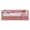 Corduroy Twin Daybed with Drawers & Wood Slats - Stylish & Practical - 2 of 4