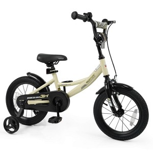 Costway 14" Kids Bike with Removable Training Wheels Adjustable Seat & Handlebar Handbrake - 1 of 4