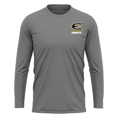 Emporia State University Adult Sport Long Sleeve Left Chest Logo, Athletic Heather