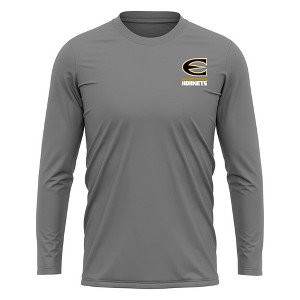 Emporia State University Adult Sport Long Sleeve Left Chest Logo, Athletic Heather - 1 of 4
