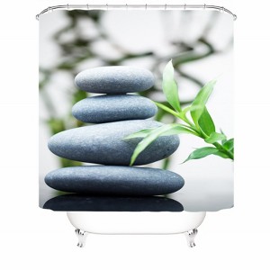 Blackstone Shower Curtains for Bathroom Waterproof Fabric Bath Curtain Durable Soft Stylish Bathroom Decor 72x72 Inch - 1 of 1