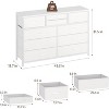 10-Drawer Dual-Purpose Dresser & TV Stand – Entertainment Center for 55" TVs, Storage Organizer for Bedroom/Living Room/Entryway - 2 of 4