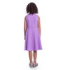 24seven Comfort Apparel Girls Sleeveless Knee Length Fit and Flare Dress - 3 of 4