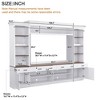 Kumasinova 108"W x 80"H On-Trend Entertainment Wall Unit Set with Ample Storage Space,Oversized TV Stand for TV up to 70" for Living Room - 3 of 4