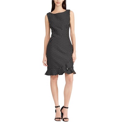 American Living Womens Dot Ruffled Dress