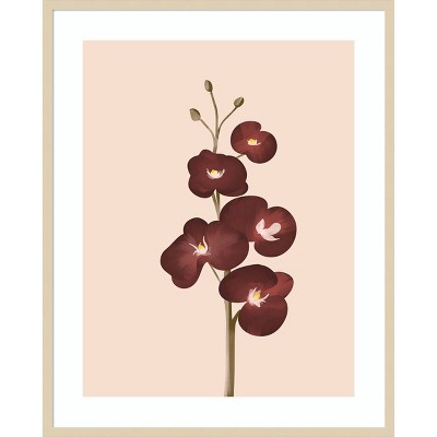 Pastel Flowers IV Svelte Natural Framed Graphic Art Print