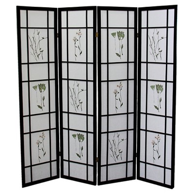 3 Panel Room Divider Cherry - Ore International