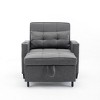 CAVINAS 3 in 1 Chair Bed Sleeper for Adults, Modern Futon Sofa Bed, Pull-out Convertible Couch for Living Room - 3 of 4