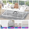 78.8" U Shaped Computer Desk with Power Outlets, USB Ports, LED Strip and Monitor Stand, Reversible L Shaped Desk with Storage Shelves - 4 of 4