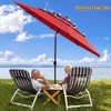Yescom 11 Ft 3 Tier Patio Umbrella with Crank Handle Push to Tilt   Backyard - 3 of 4