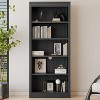 ORRD 83" Tall Wood Bookcase with LED Lights, 5-Tier Adjustable Shelves Storage for Living Room & Home Office, White Bookshelf - 4 of 4