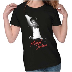 Michael Jackson King of Pop Spotlight Womens T Shirt Ladies Tee Brisco Brands - 1 of 4