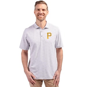 Pittsburgh Pirates Cutter & Buck Virtue Eco Pique Botanical Print Recycled Mens Polo - 1 of 1