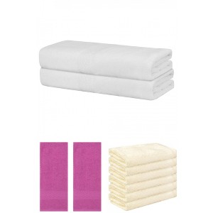 REGALWOVEN Absorbent Solid Bath Hand Face Cloths Cotton Towels 3 Piece Sets - 1 of 4