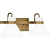 Quoizel Lighting Regency 2 - Light Vanity in  Weathered Brass - 3 of 4