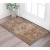 Beige Gray and Taupe Medallion Power Loom Area Rug - 2 of 4
