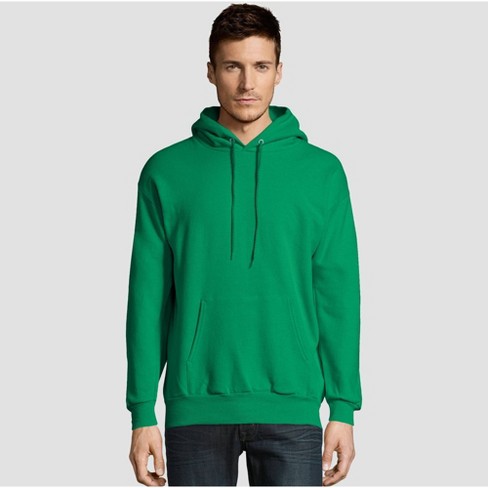 Men's Ecosmart Fleece Pullover Hooded Sweatshirt - Bright M : Target