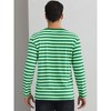Lars Amadeus Men's Crew Neck Long Sleeve Contrast Color Pullover Casual Striped T-Shirt - 3 of 4