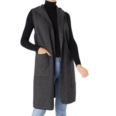Women's Luisa Relaxed Hooded Striped Vest - COCO + CARMEN