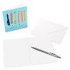 10ct Colorful Pencils Thank You Stationery Cards - 2 of 4
