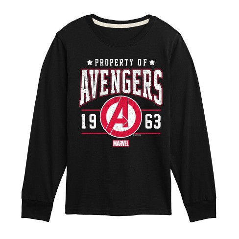 Boys' - Marvel - Avengers Property Of Long Sleeve Graphic T-Shirt - image 1 of 3