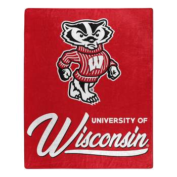 NCAA Signature Wisconsin Badgers 50 x 60 Raschel Throw Blanket