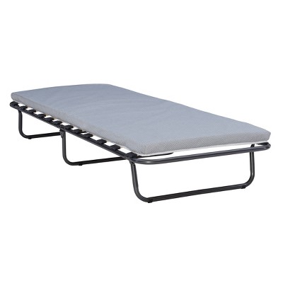 Twin Fensby Folding Bed Gray - Linon 