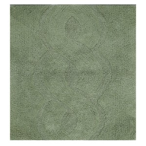 Chain Anti Skid Back Cotton Bath Rug 21" x 34" Sage by Perthshire Platinum Collection - 1 of 3