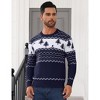 Christmas Sweater for Men Funny Long Sleeve Crew Neck Sweaters Party Holiday Pullovers Novelty Xmas Pullover Gift - 3 of 4