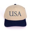 Embroidered USA Letters - Women's Corduroy Trucker Hat - 3 of 3