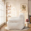 NicBex Faux Fur Fabric Bean Bag Chair with High-Density Memory Foam,Oversized Lazy Sofa Chair with Armrest,Modern Lounge Chair for Living Room - 4 of 4
