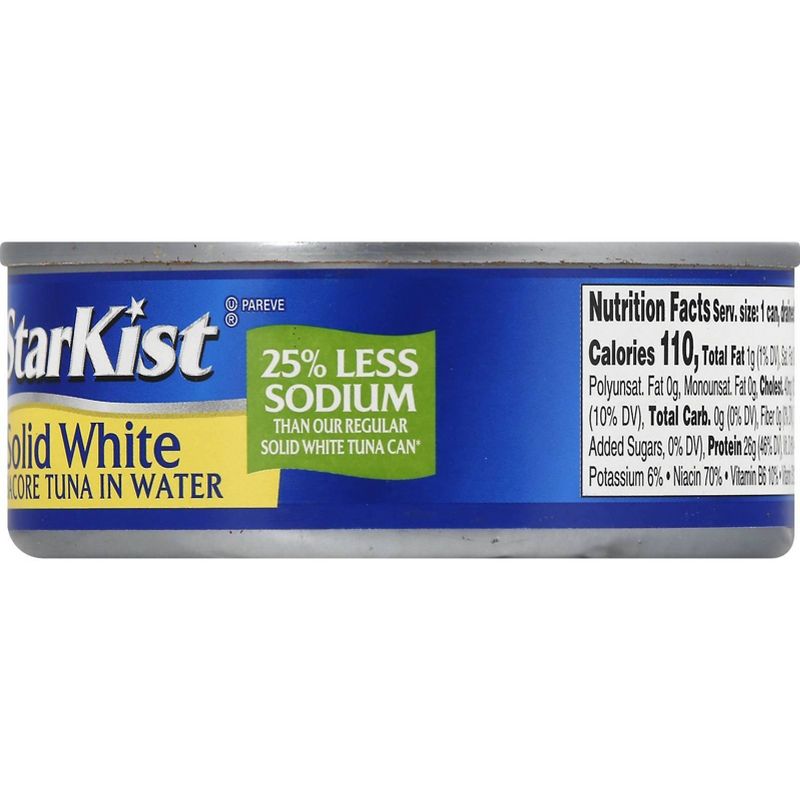StarKist Low Sodium Solid White Albacore Tuna in Water - 5oz, 3 of 6