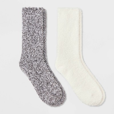 Women's Marled 2pk Cozy Crew Socks - Auden™ 4-10