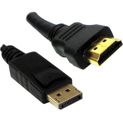 Xavier DisplayPort/HDMI Audio/Video Cable - 6 ft DisplayPort/HDMI A/V Cable for Audio/Video Device - DisplayPort Male Digital Audio/Video