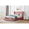 Queen Size Storage Bed with Wingback Headboard and Big Drawer - 3 of 4