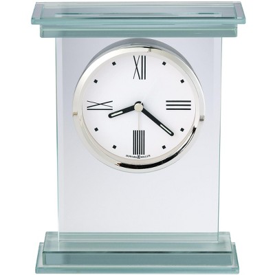 Modern Chrome and Glass Tabletop Alarm Clock