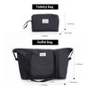 Gulches 5-Piece Lightweight Durable Softshell Luggage Set (18"/23"/27"/Travel Bag/Toiletry Bag) - Black - 3 of 4