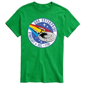 Men's - Star Trek - Enterprise Mission Patch Short Sleeve Graphic T-Shirt - 1 of 4