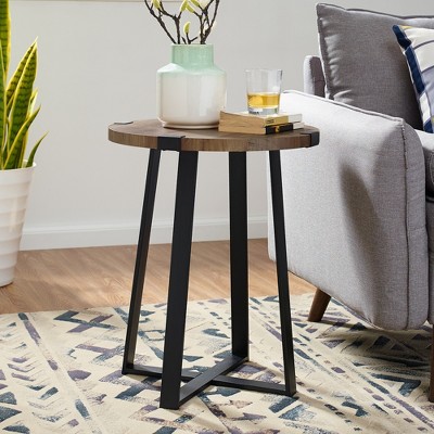 Round End Table Bedside Tables Nightstands for Living Room Bedroom,Office,Porch 