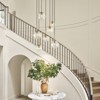 Rennnsan Thresta 23"W 7-Light Staggered Glass Modern Dimmable Chandelier in Gold - 4 of 4