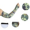 Unique Bargains Basketball Sports Camouflage Cooling Arm Elbow Compression Sleeve Green Gray Brown Blue 1 Pair - 4 of 4