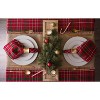 Design Imports Tartan Holly Plaid Tablecloth - 3 of 4
