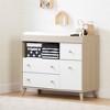Yodi Changing Table with Drawers - Soft Elm and Pure White - South Shore - 2 of 4