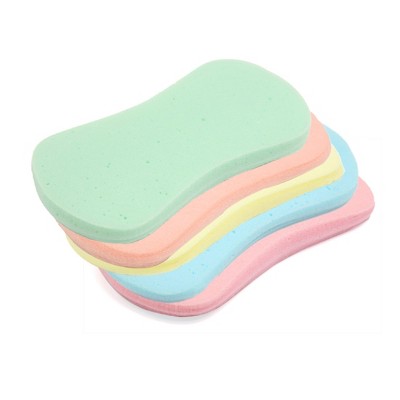 Unique Bargains Multicolor 8 Shaped Compressed Expanding Car Body Cleaning Washing Sponge 5pcs